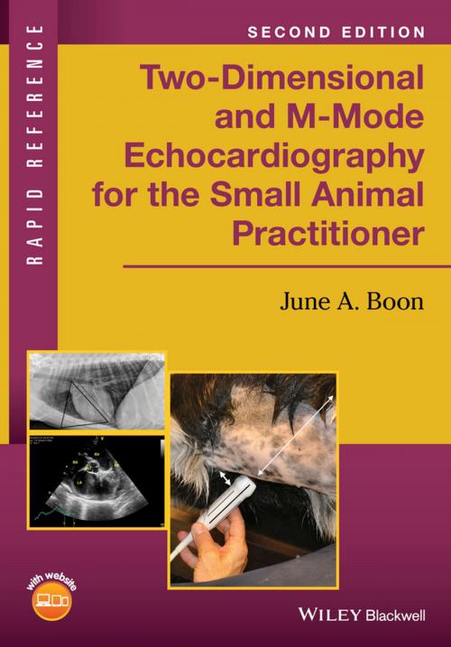 Cover of the book Two-Dimensional and M-Mode Echocardiography for the Small Animal Practitioner by June A. Boon, Wiley