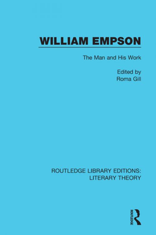 Cover of the book William Empson by , Taylor and Francis