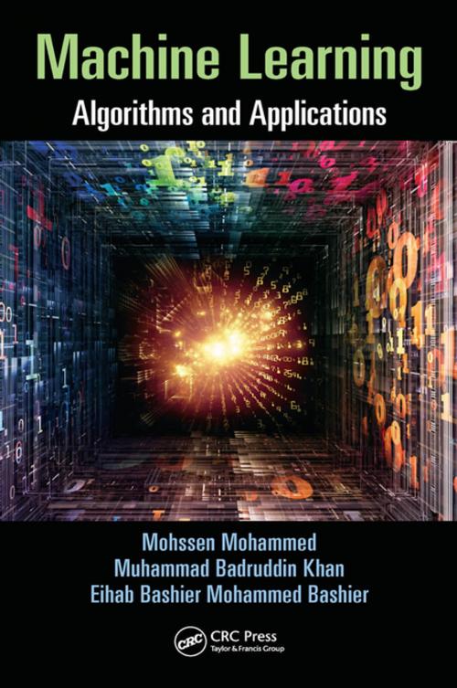 Cover of the book Machine Learning by Mohssen Mohammed, Muhammad Badruddin Khan, Eihab Bashier Mohammed Bashier, CRC Press