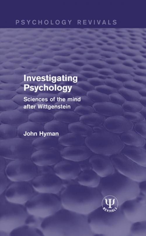 Cover of the book Investigating Psychology by John Hyman, Taylor and Francis