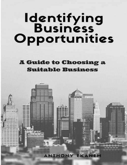 Cover of the book Identifying Business Opportunities: A Guide to Choosing a Suitable Business by Anthony Ekanem, Lulu.com