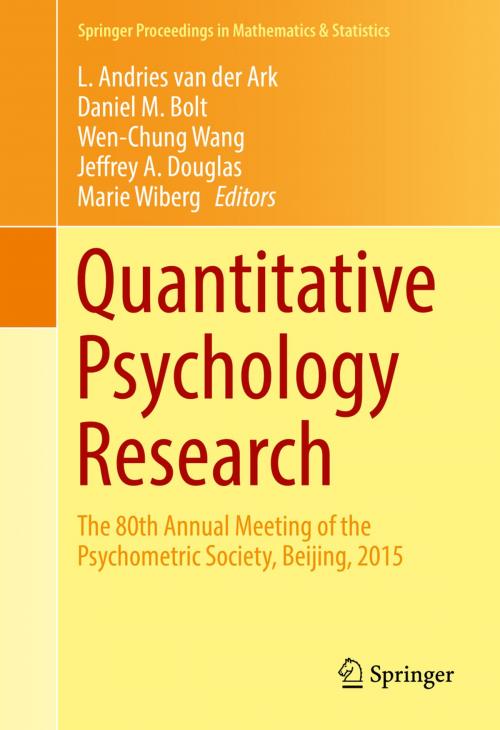 Cover of the book Quantitative Psychology Research by , Springer International Publishing