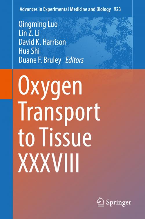 Cover of the book Oxygen Transport to Tissue XXXVIII by , Springer International Publishing