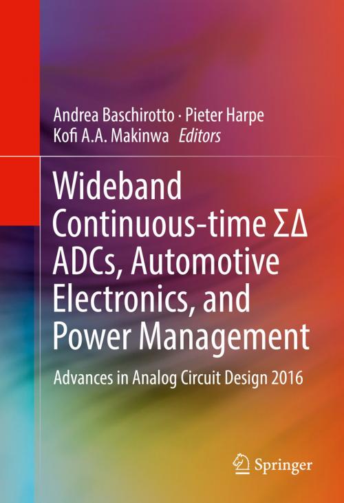 Cover of the book Wideband Continuous-time ΣΔ ADCs, Automotive Electronics, and Power Management by , Springer International Publishing