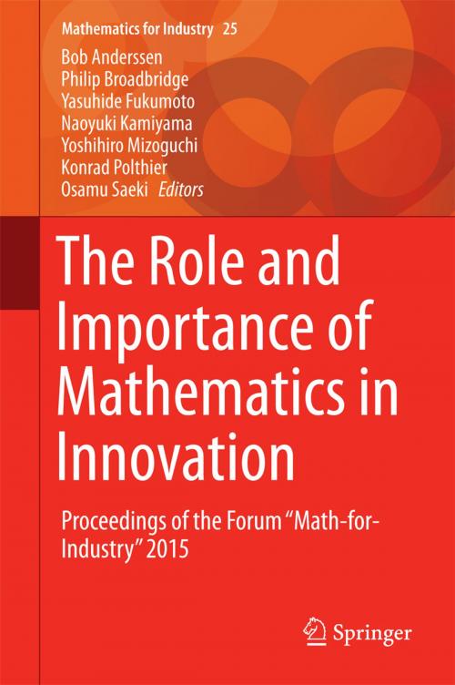 Cover of the book The Role and Importance of Mathematics in Innovation by , Springer Singapore