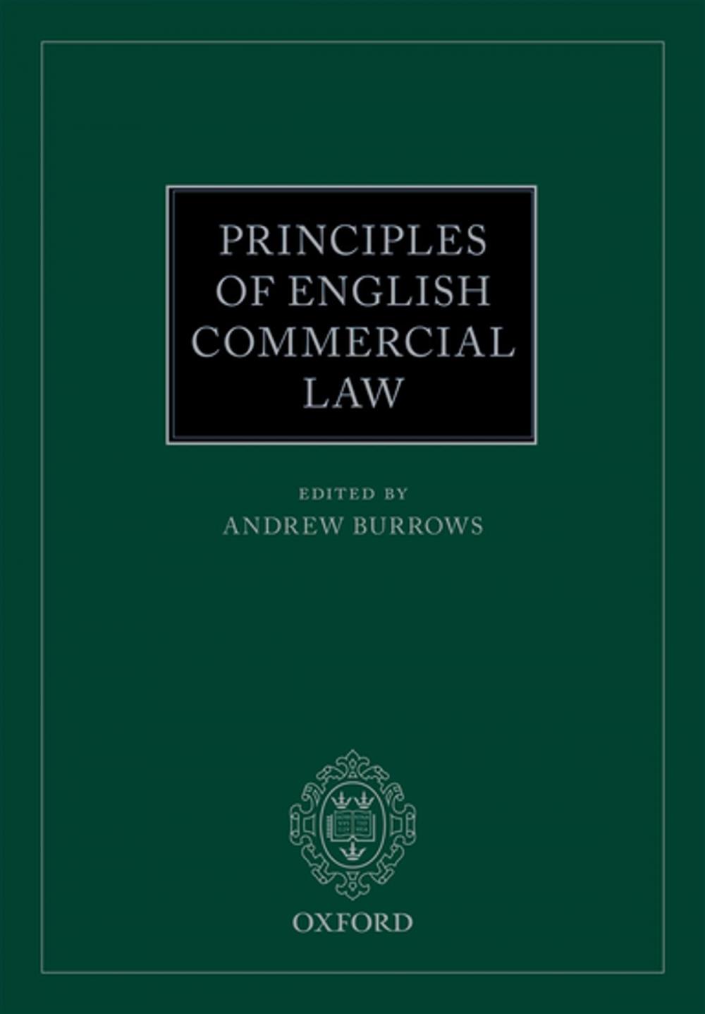 Big bigCover of Principles of English Commercial Law