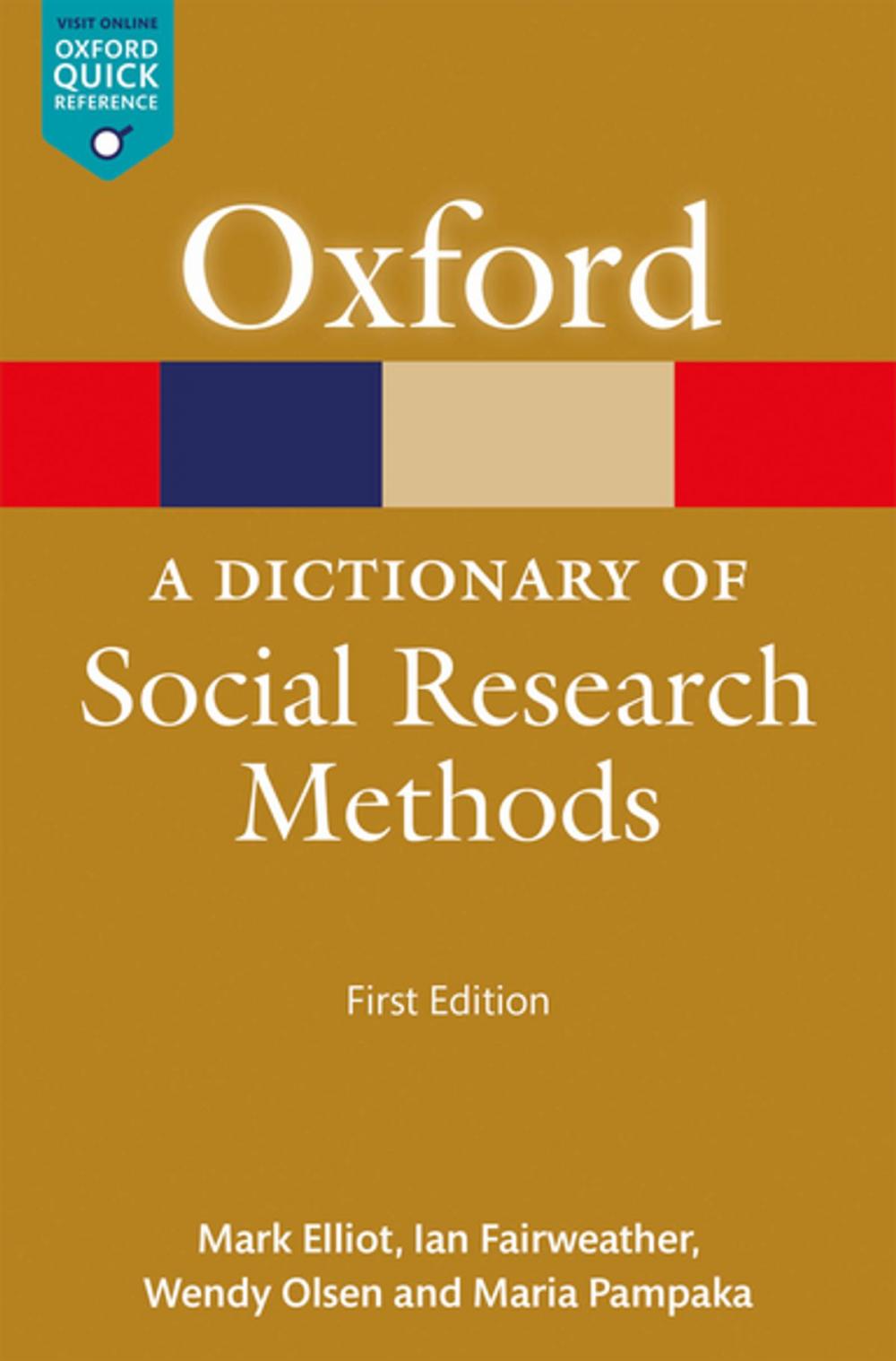 Big bigCover of A Dictionary of Social Research Methods