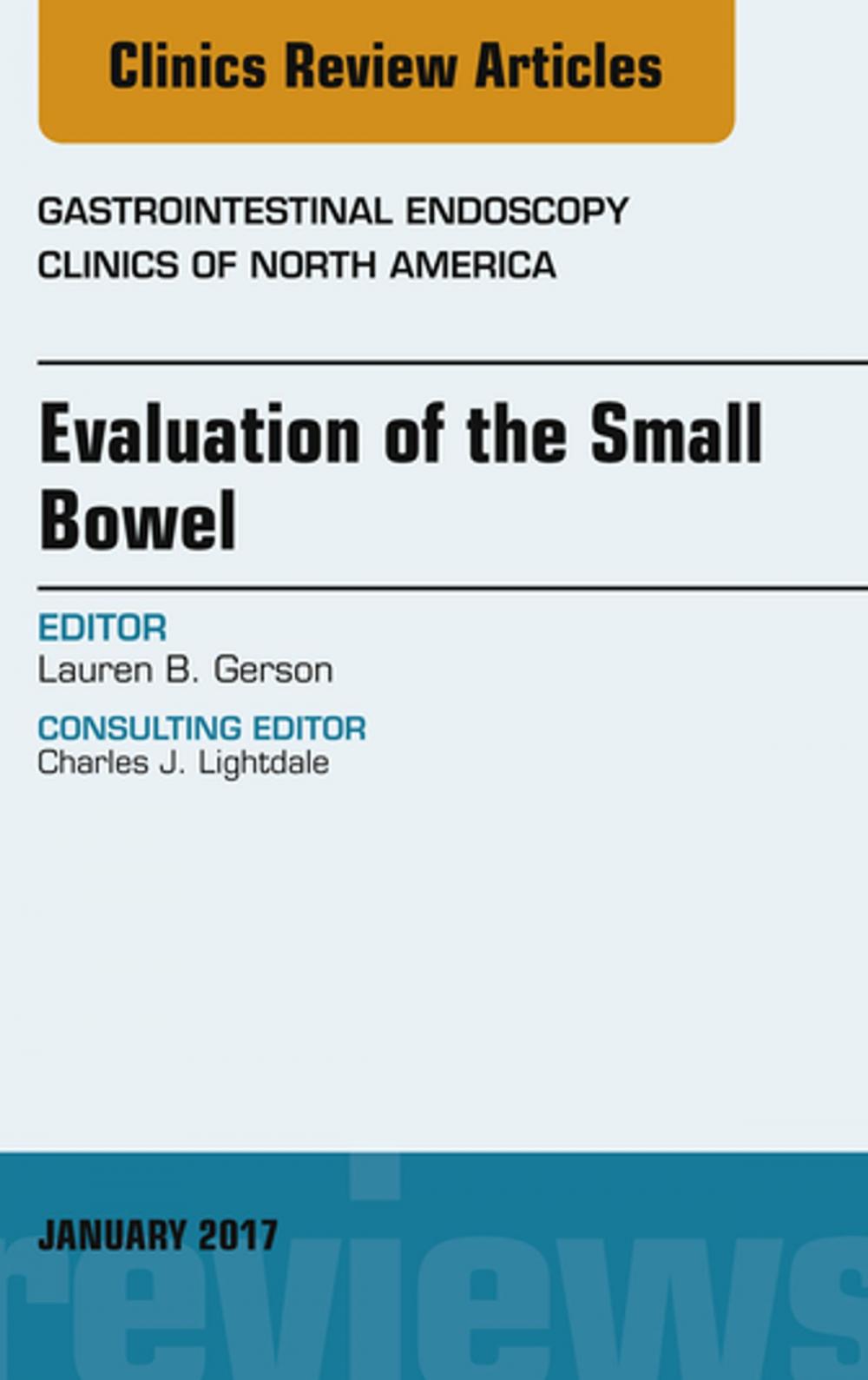 Big bigCover of Evaluation of the Small Bowel, An Issue of Gastrointestinal Endoscopy Clinics, E-Book