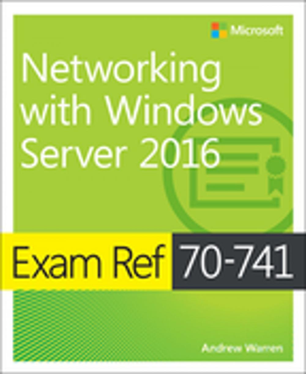 Big bigCover of Exam Ref 70-741 Networking with Windows Server 2016