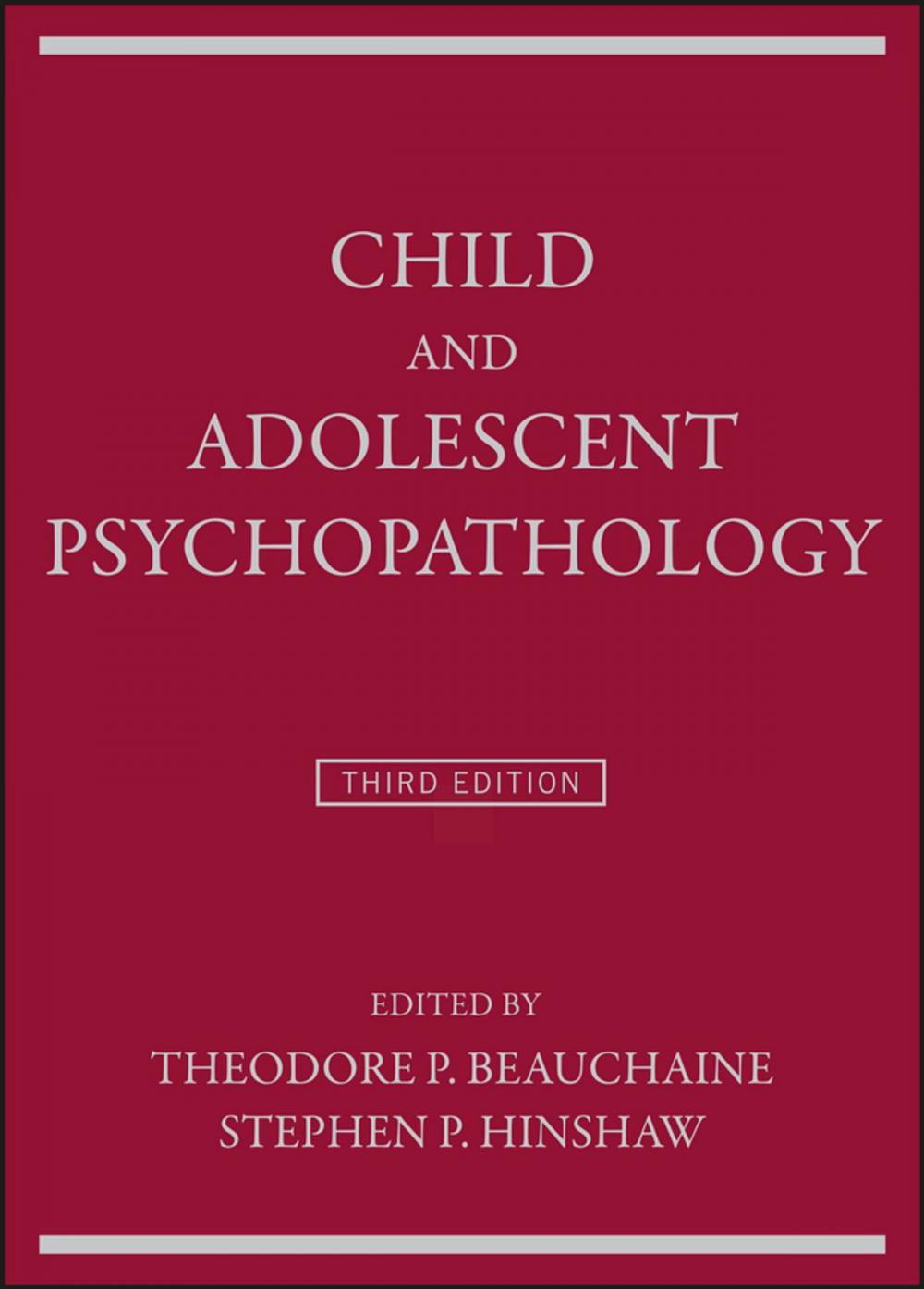 Big bigCover of Child and Adolescent Psychopathology