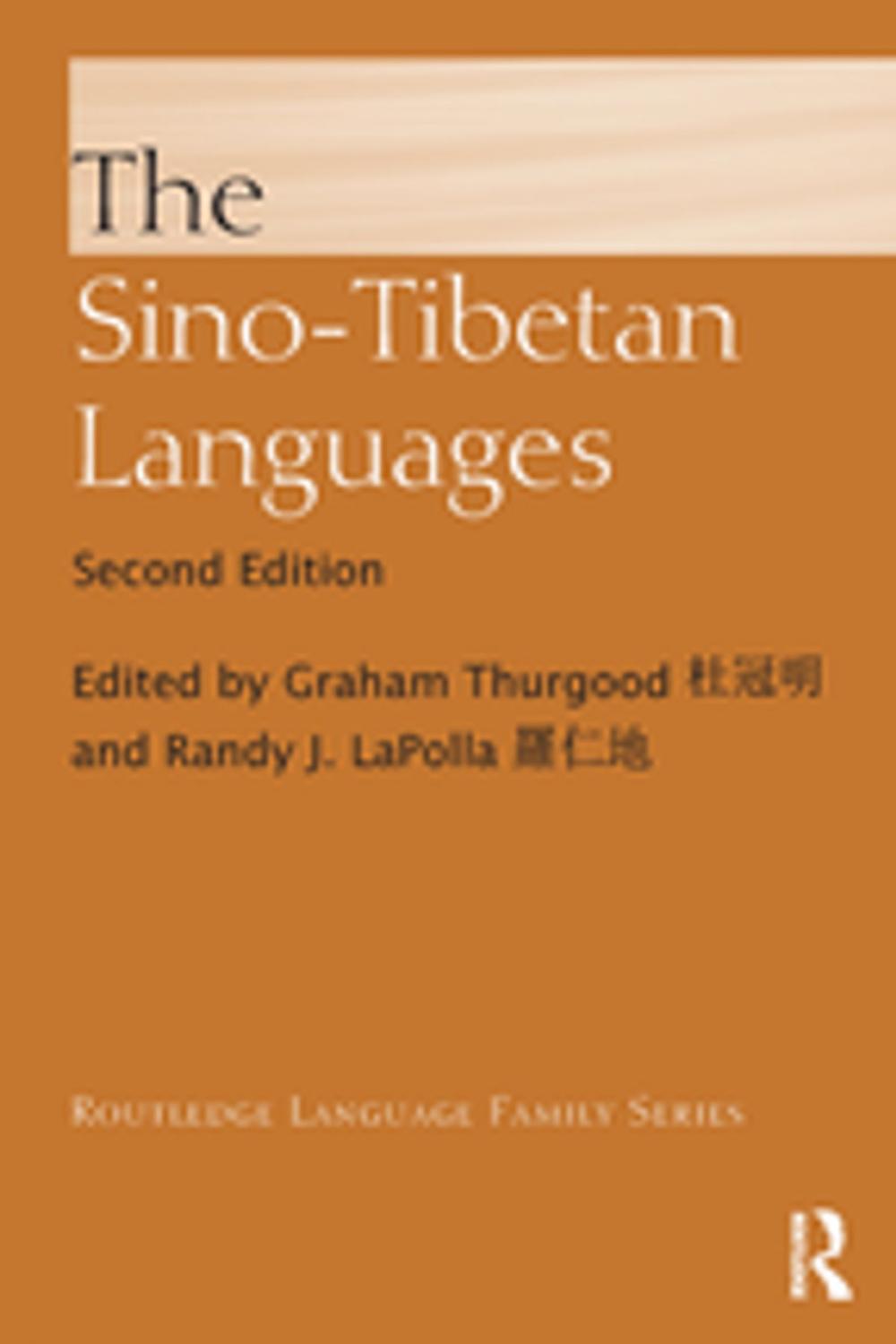 Big bigCover of The Sino-Tibetan Languages