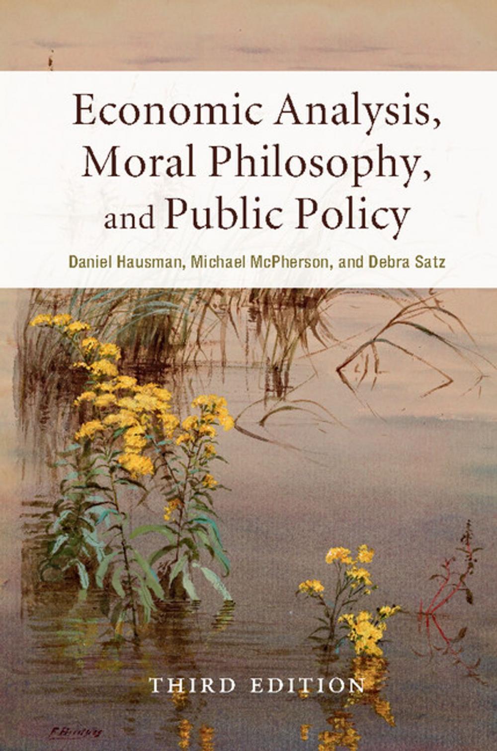 Big bigCover of Economic Analysis, Moral Philosophy, and Public Policy