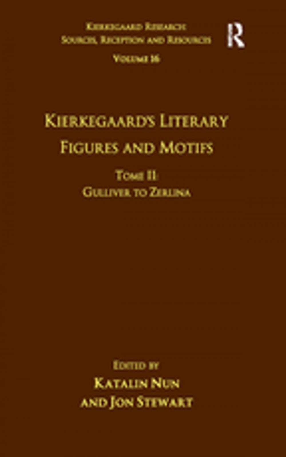 Big bigCover of Volume 16, Tome II: Kierkegaard's Literary Figures and Motifs