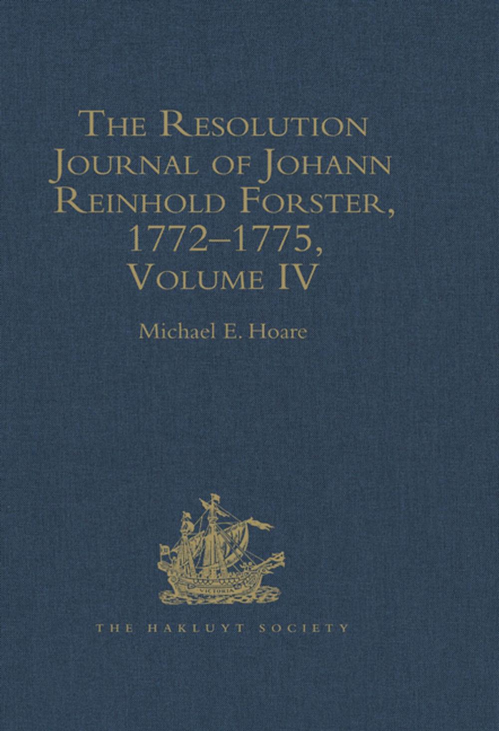 Big bigCover of The Resolution Journal of Johann Reinhold Forster, 1772–1775