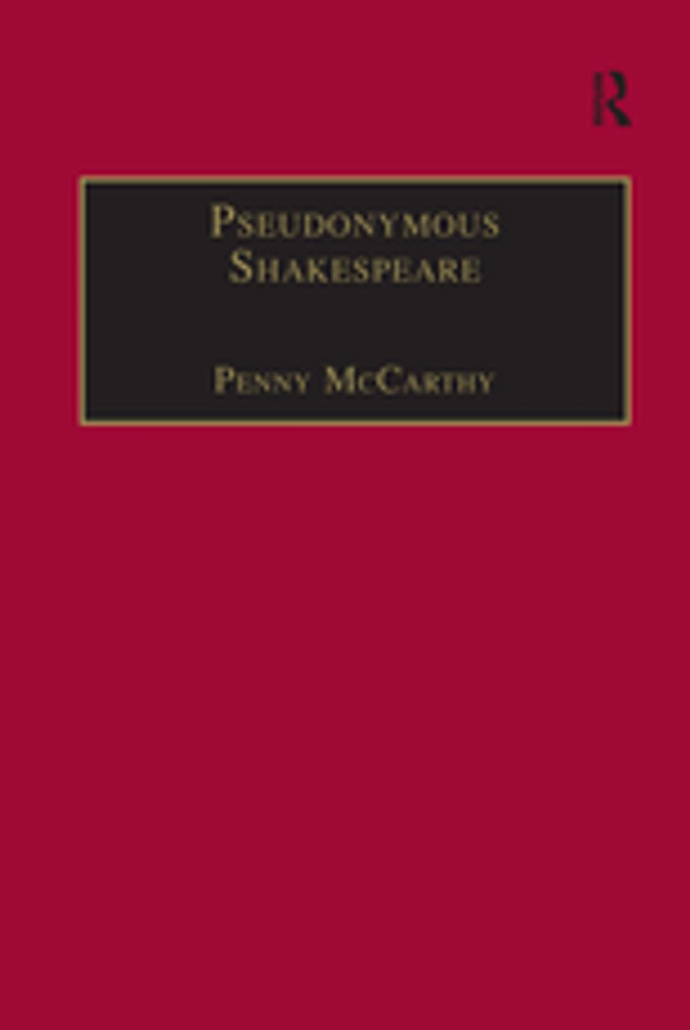 Big bigCover of Pseudonymous Shakespeare