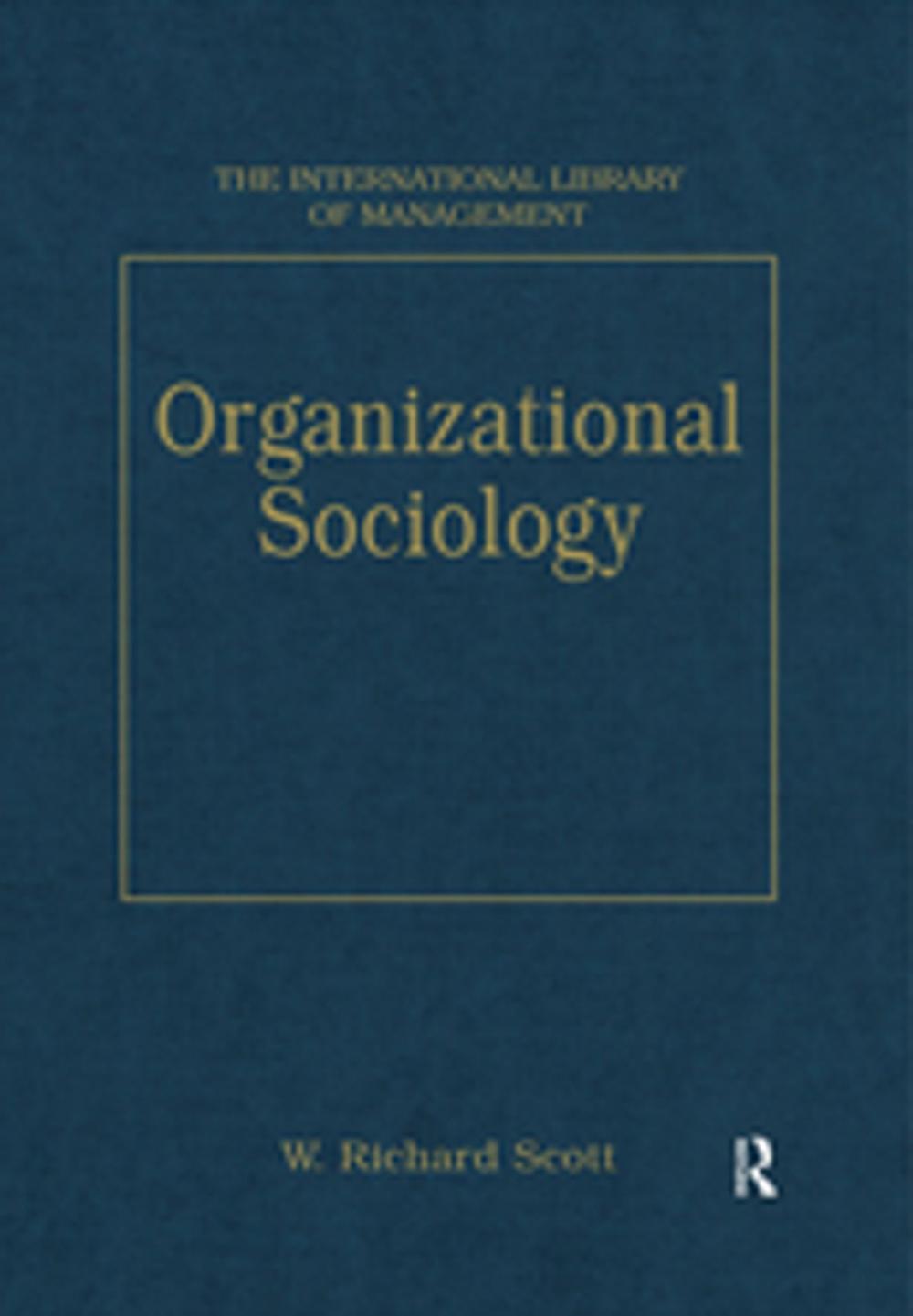 Big bigCover of Organizational Sociology