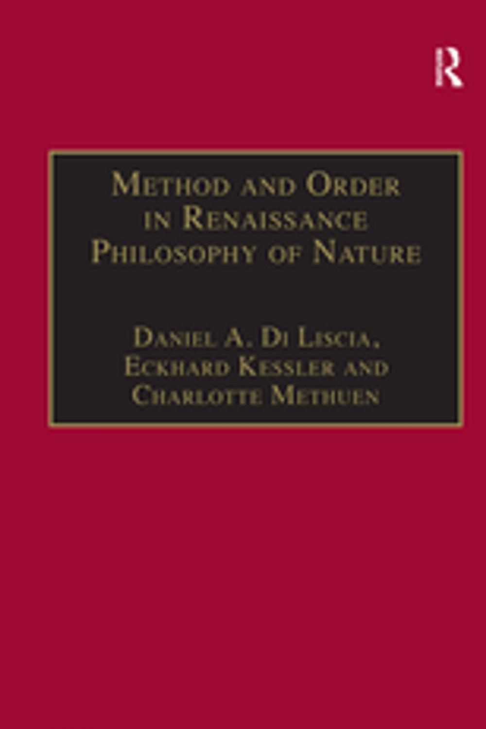 Big bigCover of Method and Order in Renaissance Philosophy of Nature