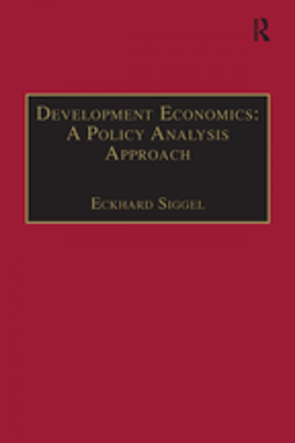 Big bigCover of Development Economics: A Policy Analysis Approach