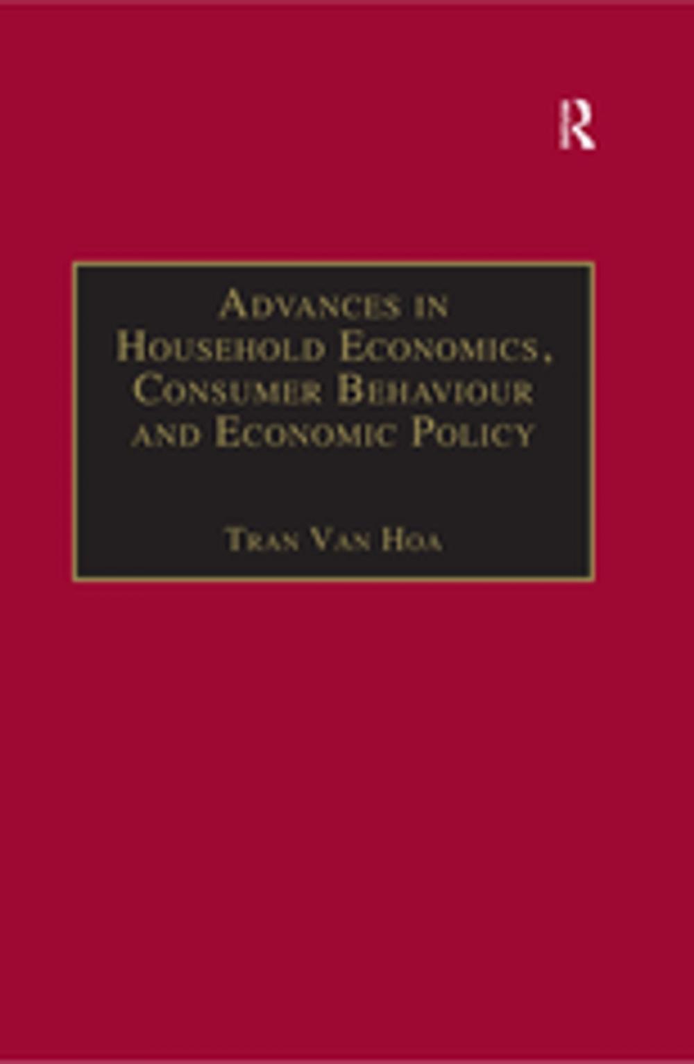 Big bigCover of Advances in Household Economics, Consumer Behaviour and Economic Policy