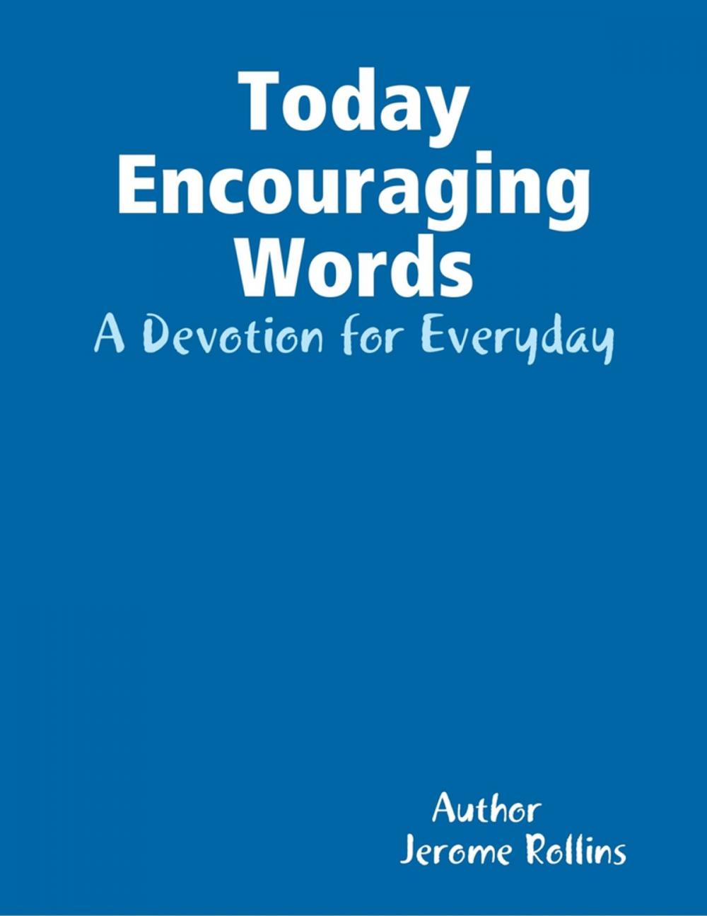 Big bigCover of Today's Encouraging Words: A Devotion for Everyday