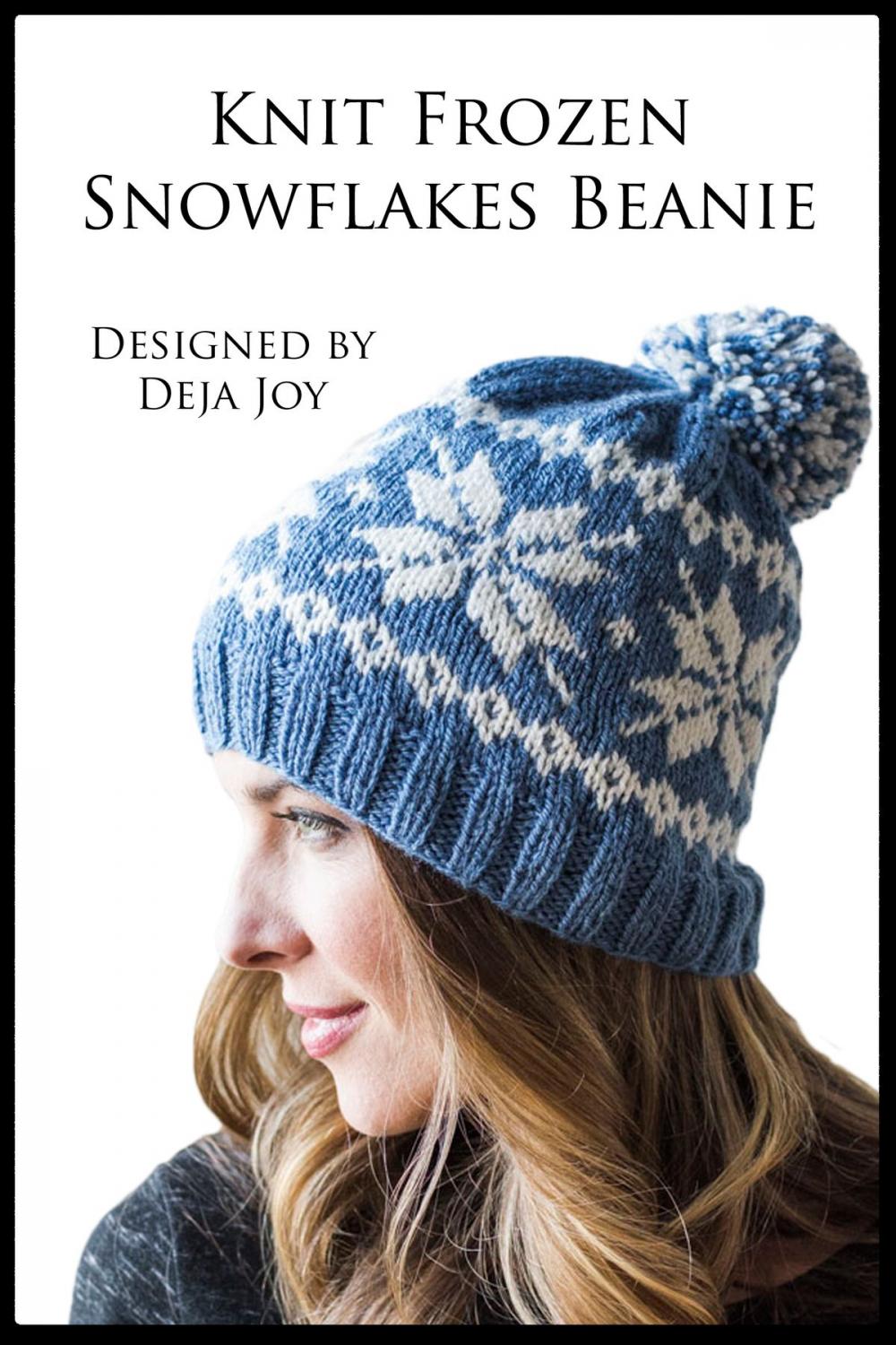 Big bigCover of Knit Frozen Snowflakes Beanie