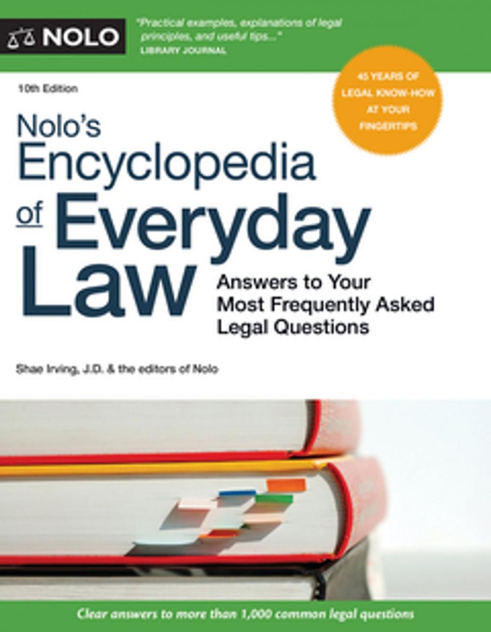 Big bigCover of Nolo's Encyclopedia of Everyday Law