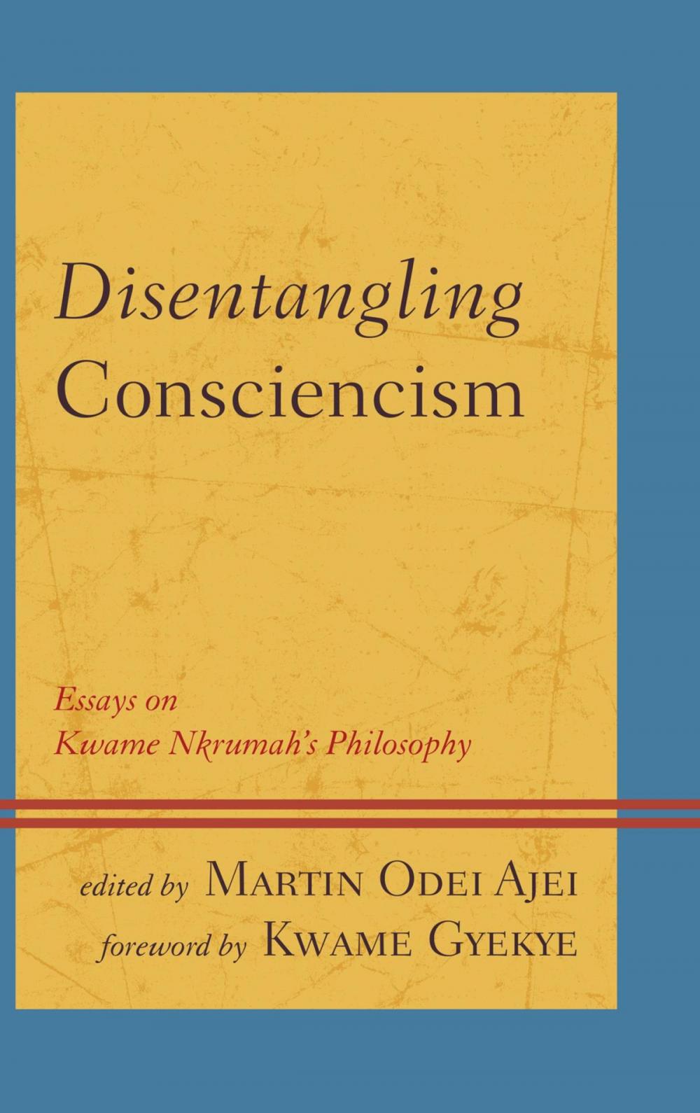 Big bigCover of Disentangling Consciencism