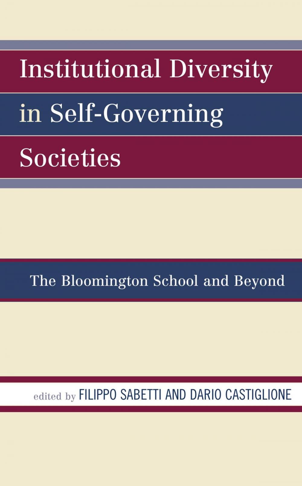 Big bigCover of Institutional Diversity in Self-Governing Societies