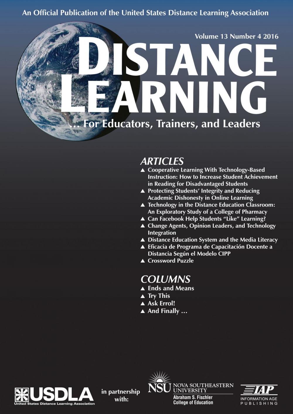 Big bigCover of Distance Learning Issue