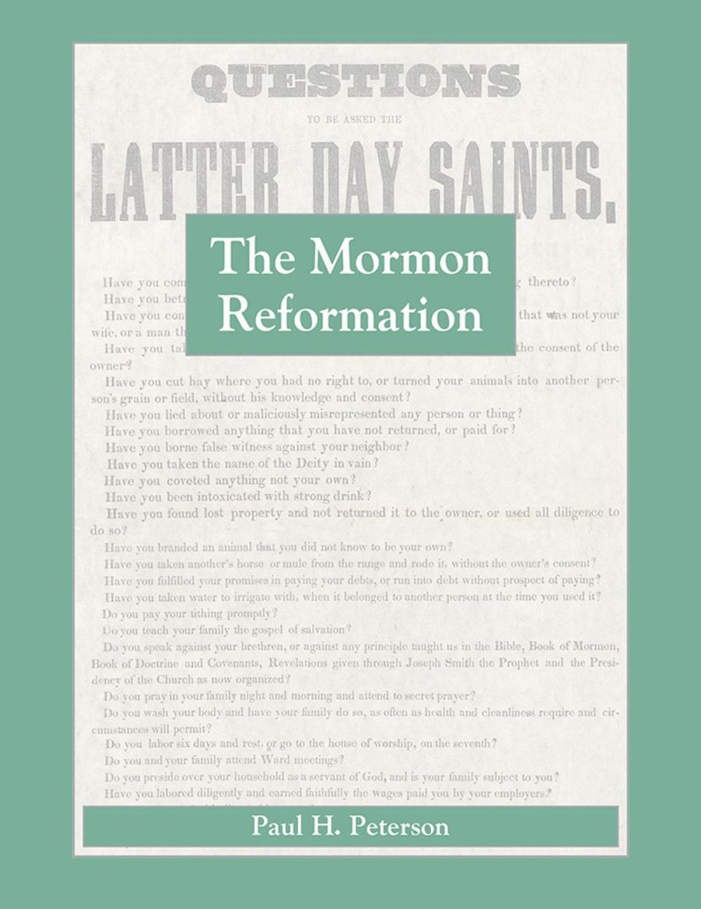 Big bigCover of The Mormon Reformation