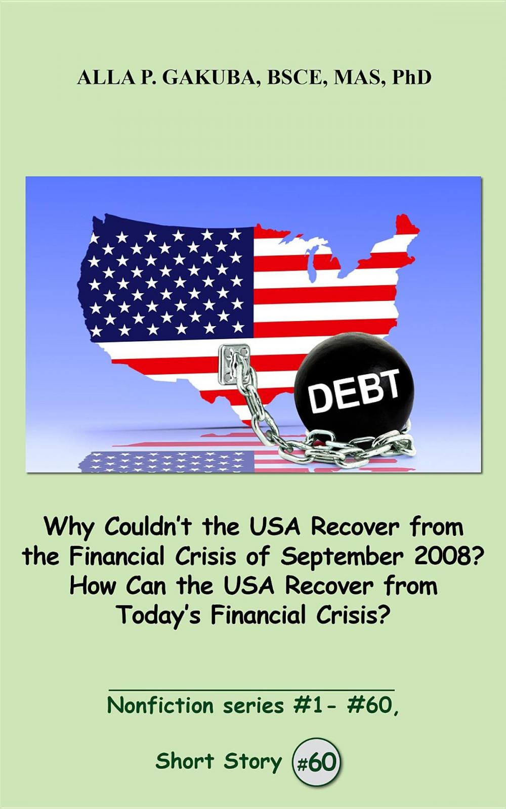 Big bigCover of Why Couldn't the USA Recover from the Financial Crisis of September 2008? How Can the USA Recover from Today's Financial Crisis?