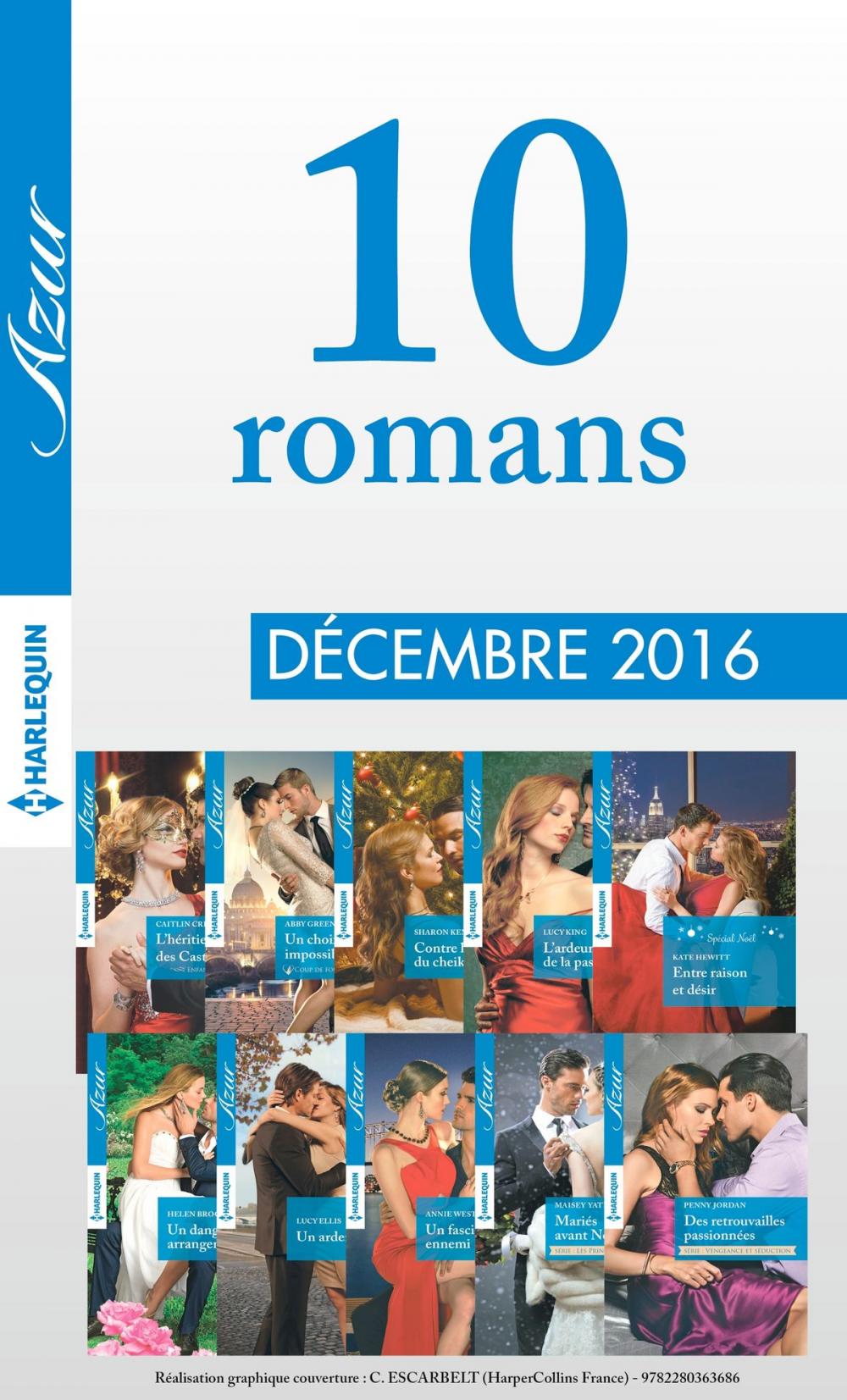 Big bigCover of 10 romans Azur (n°3775 à 3784 - Décembre 2016)