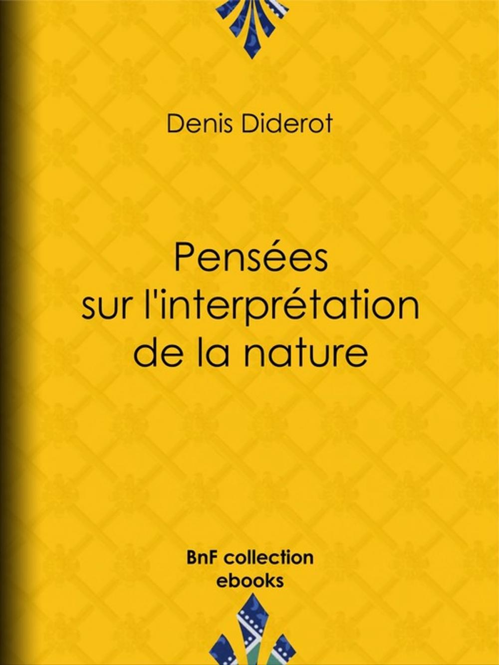 Big bigCover of Pensées sur l'interprétation de la nature