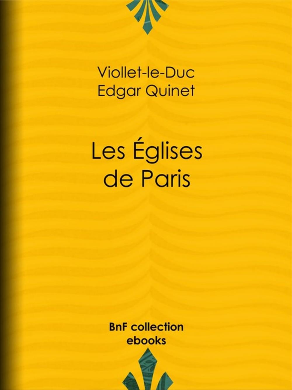 Big bigCover of Les Eglises de Paris