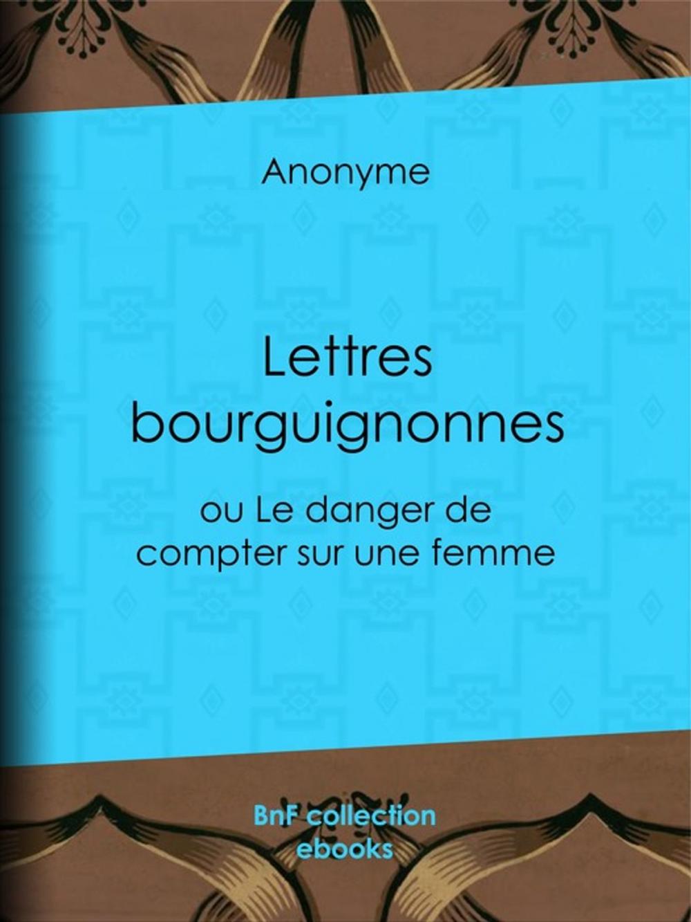 Big bigCover of Lettres bourguignonnes