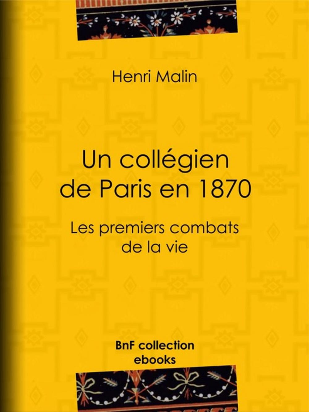 Big bigCover of Un collégien de Paris en 1870