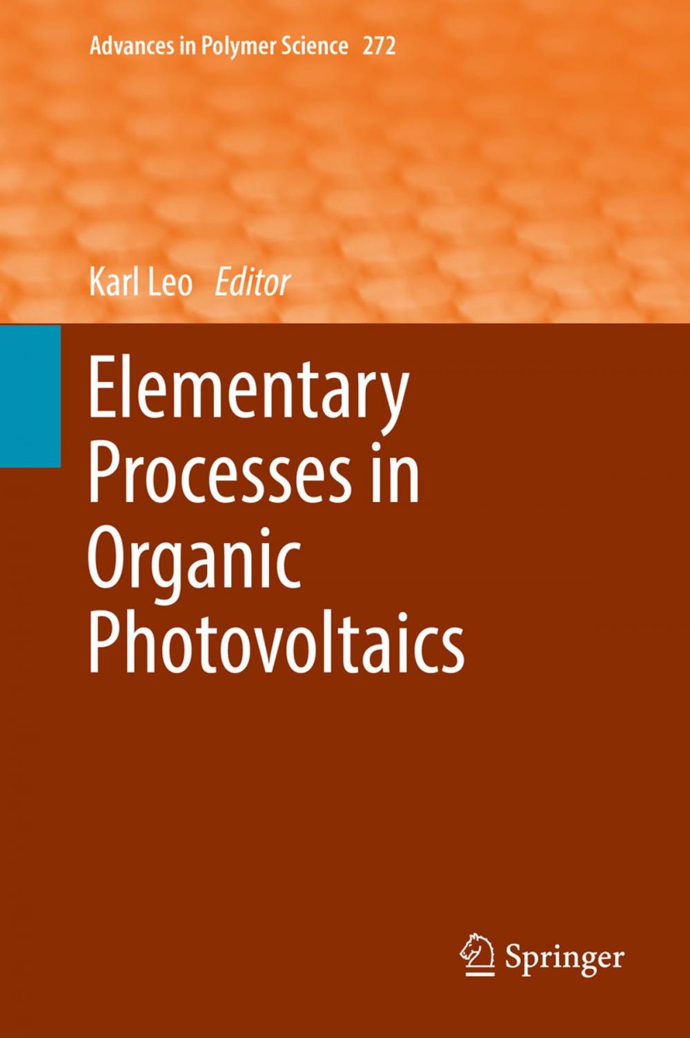 Big bigCover of Elementary Processes in Organic Photovoltaics