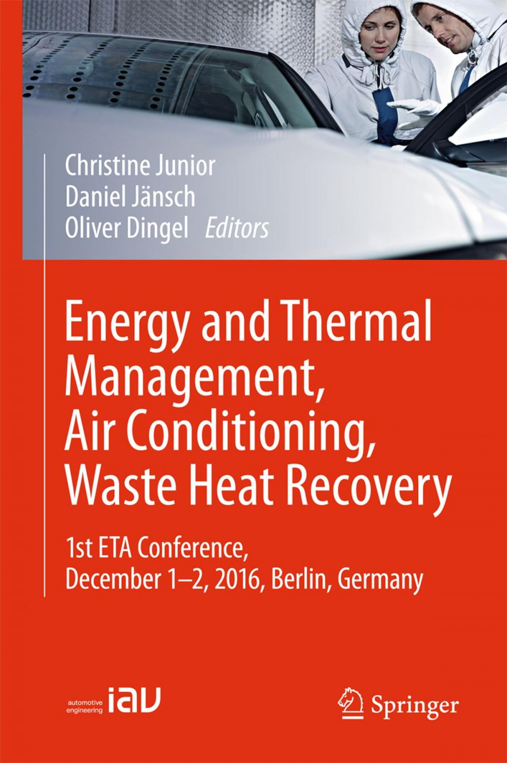 Big bigCover of Energy and Thermal Management, Air Conditioning, Waste Heat Recovery