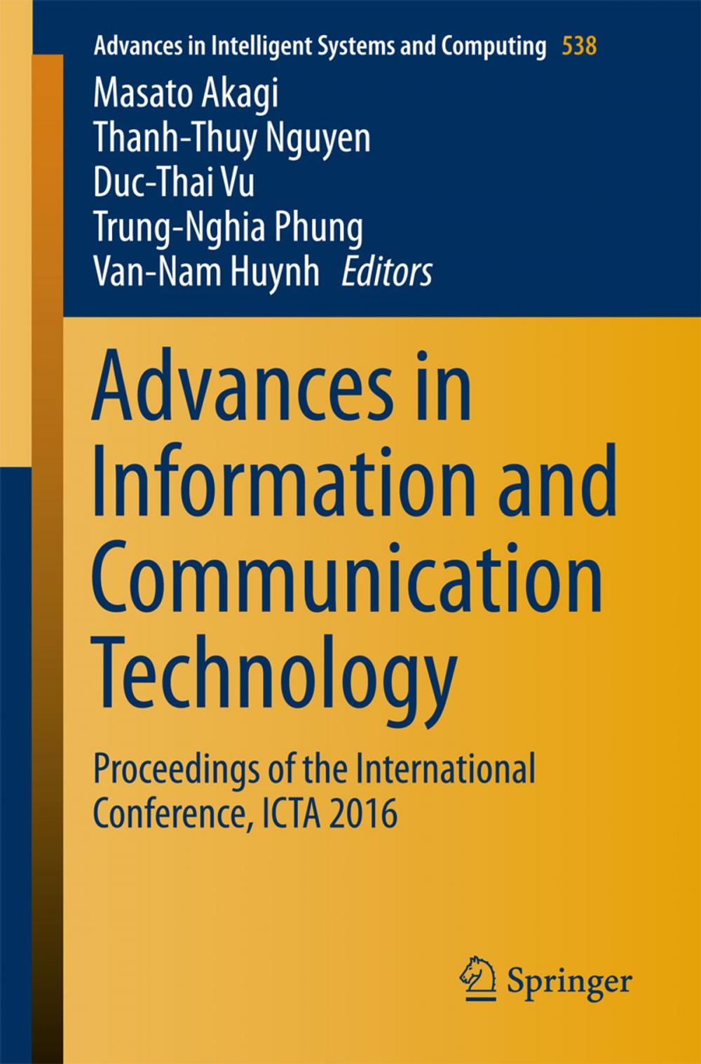 Big bigCover of Advances in Information and Communication Technology