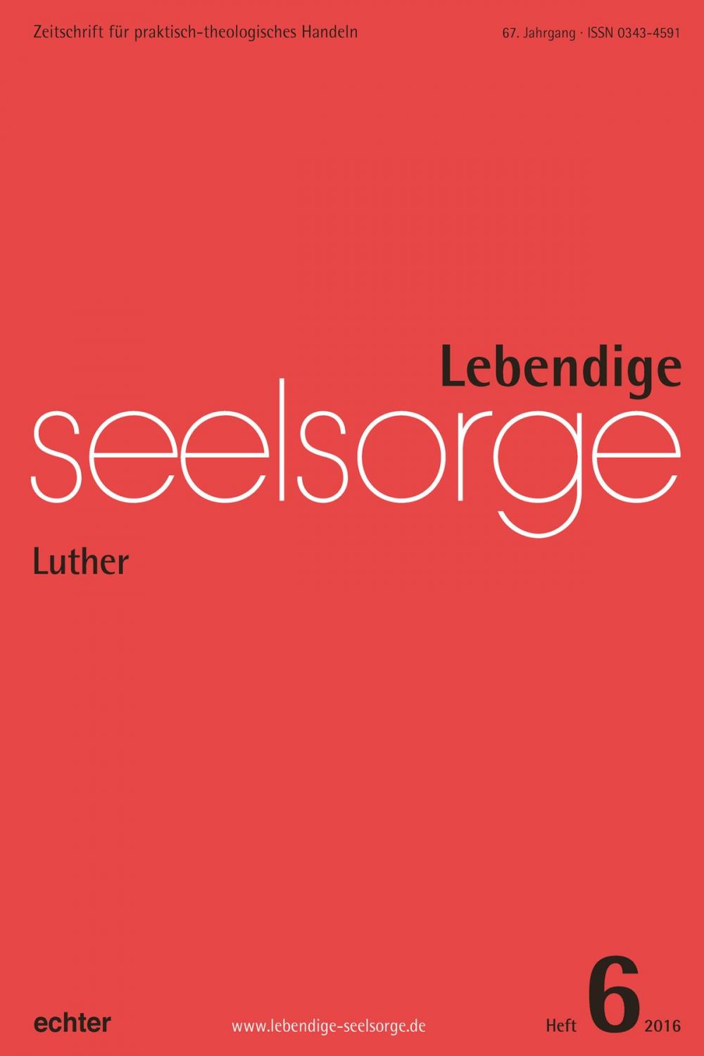 Big bigCover of Lebendige Seelsorge 6/2016