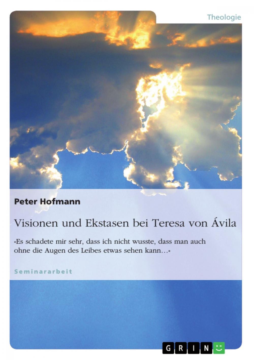 Big bigCover of Visionen und Ekstasen bei Teresa von Ávila