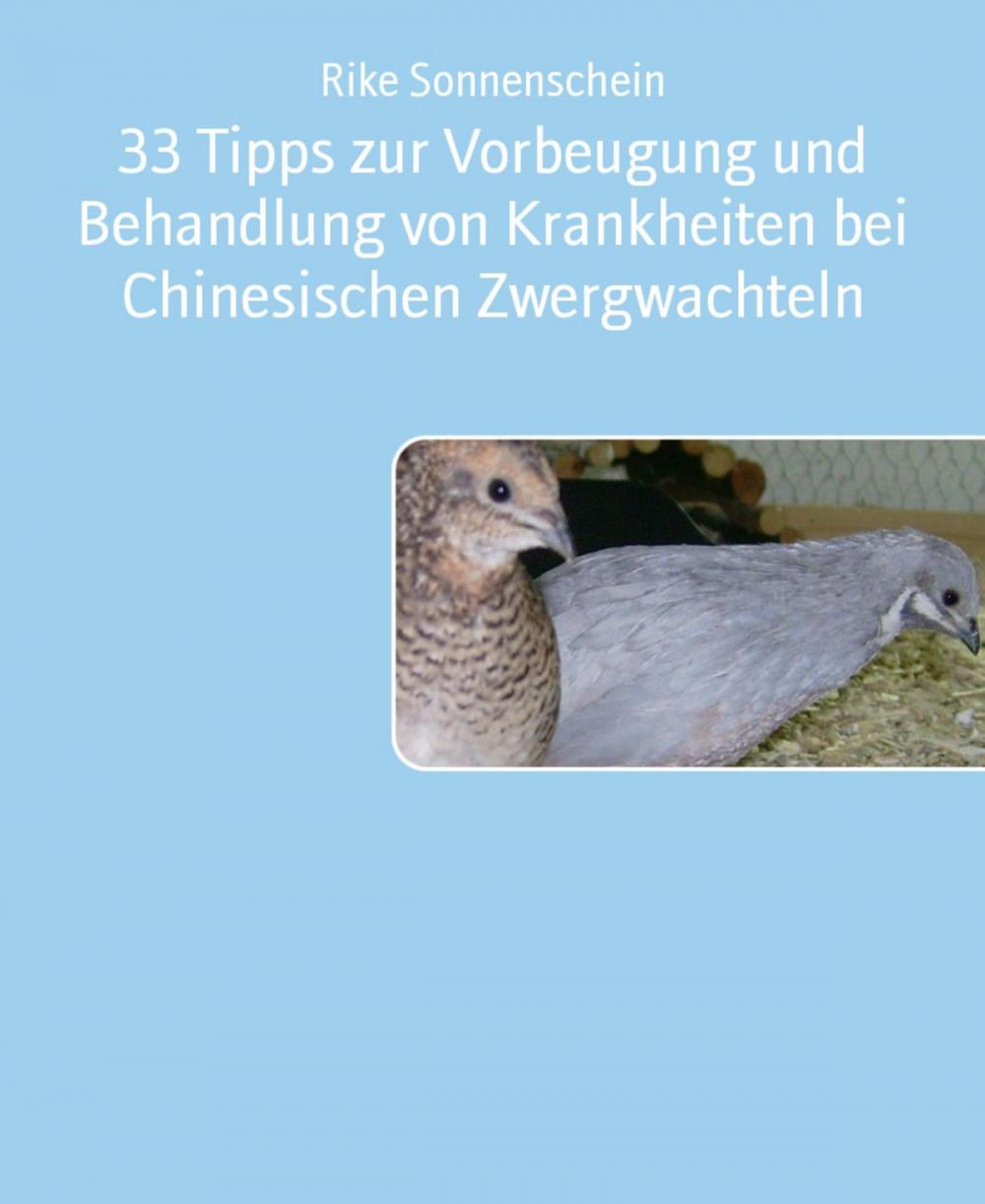 Big bigCover of 33 Tipps zur Vorbeugung und Behandlung von Krankheiten bei Chinesischen Zwergwachteln