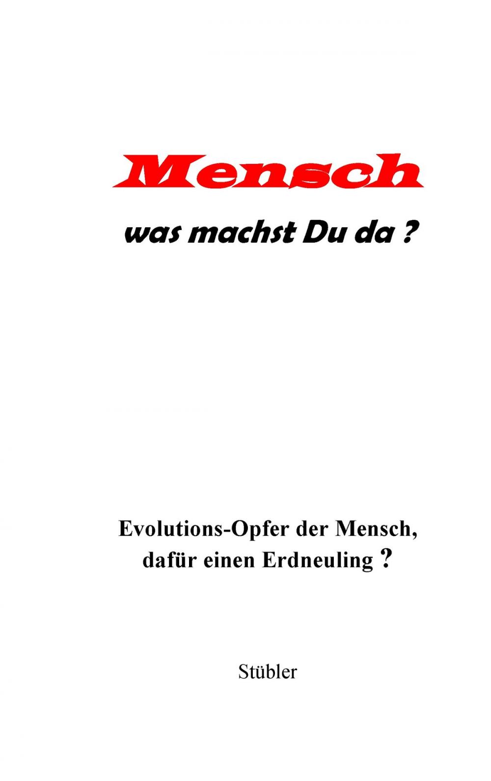 Big bigCover of Mensch was machst Du da?