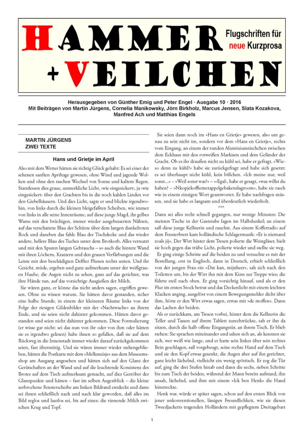 Big bigCover of Hammer + Veilchen Nr. 10