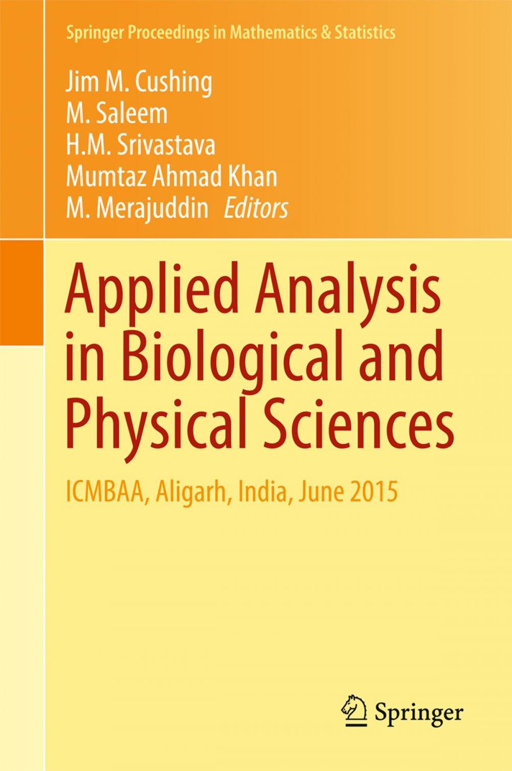 Big bigCover of Applied Analysis in Biological and Physical Sciences