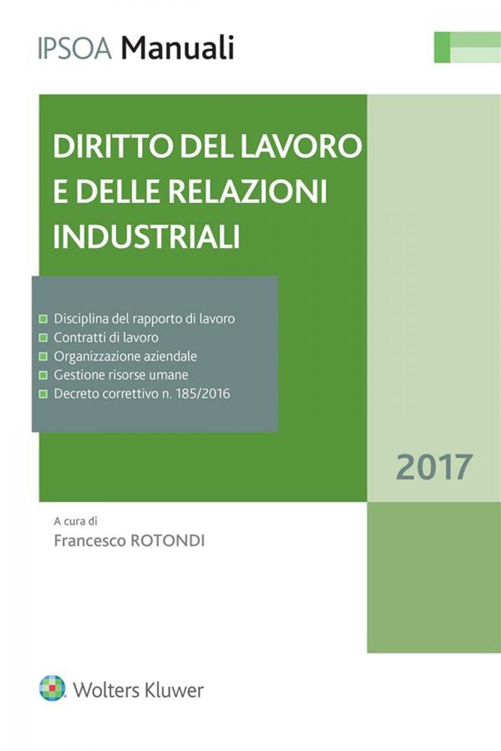 Big bigCover of Diritto del lavoro e delle relazioni industriali