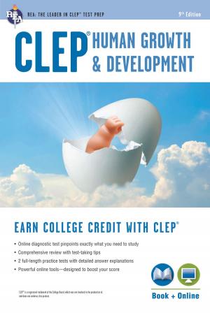Cover of the book CLEP® Human Growth & Development Book + Online by The Editors of REA