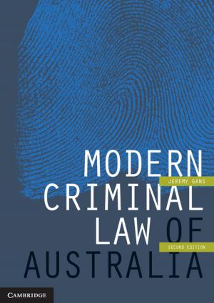 bigCover of the book Modern Criminal Law of Australia by 