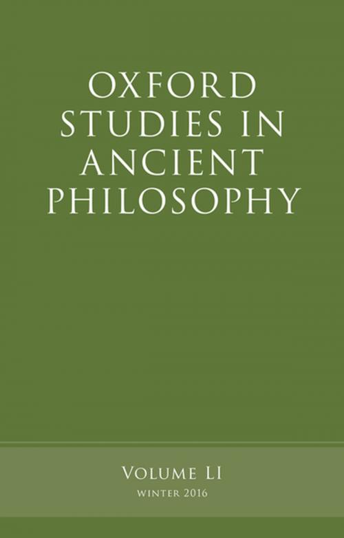 Cover of the book Oxford Studies in Ancient Philosophy, Volume 51 by , OUP Oxford