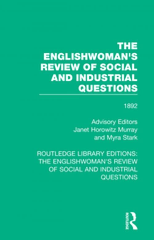 Cover of the book The Englishwoman's Review of Social and Industrial Questions by , Taylor and Francis